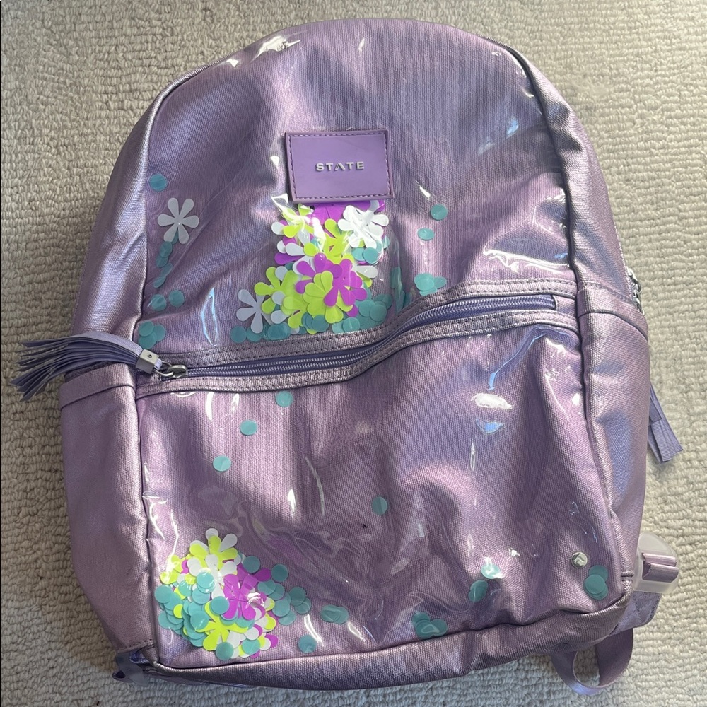 STATE Lavender Backpack with Floral Design